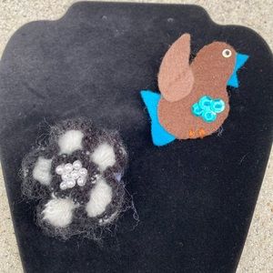Playful Set of Brooches